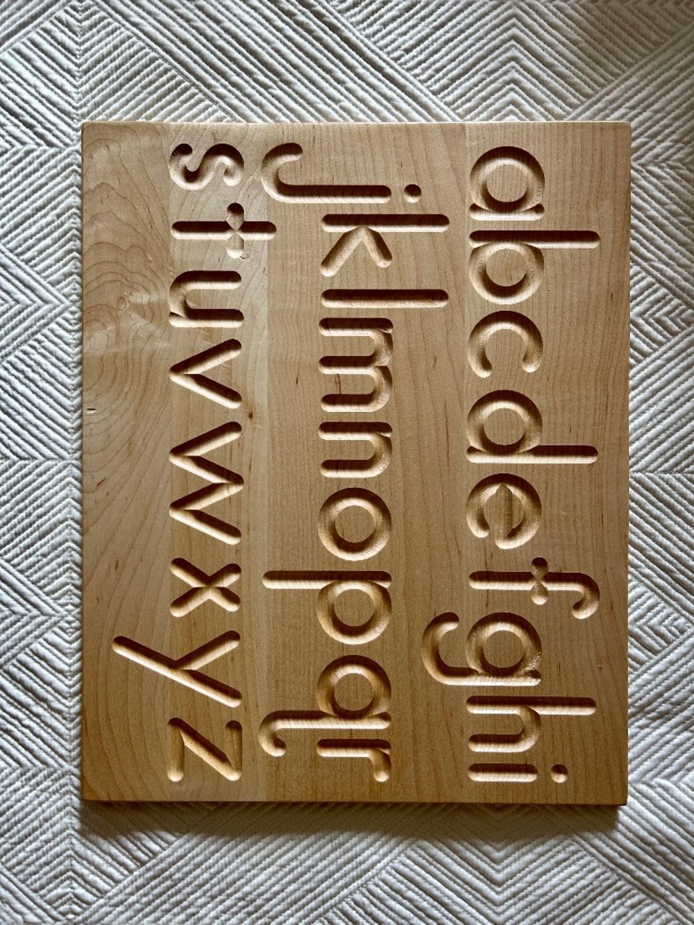 Wood Alphabet Board